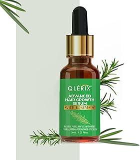 QLERIX Rosemary Hair Growth Oil Serum for Hair Growth Hair Fall and Hair Treatment with Natural ingrediants | Strengthen Hair Follicles | For Women & Men | 30ml (Pack of 1)