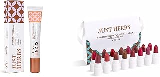 Just Herbs 3 in 1 Pore-Refining,Minimizer Mattifying & Hydrating Primer 20g & Just Herbs Ayurvedic Creamy Matte Lipstick S