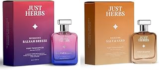 Just Herbs Refreshing Balsam Breeze EDP Perfume For Men Long Lasting Fragrance - 50 Ml & Relaxing Salt & Sand EDP Perfume Pack of 3