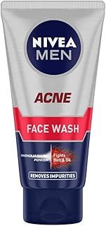 NIVEA MEN Acne Control Face Wash 50 g | With Magnolia Bark Extracts for 12 Hr Oil Control in Summer | Fights Dirt and Oil | For Oily Skin