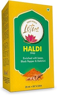 Eight Petals Lotus Haldi Drop | 100% Natural Herb