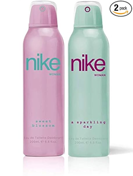 Nike Female Fresh Scent Deodorant Spray, 200Ml (Pack Of 2) - Sweet Blossom/A Sparkling