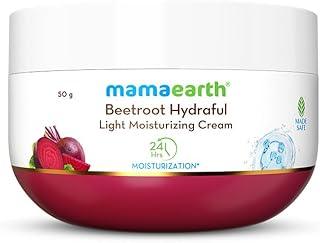 Mamaearth Beetroot Hydraful Light Moisturizing Cream with Beetroot & Hyaluronic Acid for Pink Glow 50g | For Face, Hand & Body | 24H Moisturization | Quick Absorbing, Non-Greasy | Soft Moisturizer