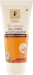 Pilgrim Australian 2% Vitamin C Oil free Moisturizer for oily & acne prone skin with Kakadu Plum & Lime Pearl™ | Vitamin C Moisturizer for Face | Moisturiser for dry skin | Women & Men | 50 gm
