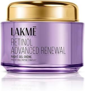 Lakme Retinol Advanced Renewal Night Gel Creme Pro-Retinol Peptide Complex, 50G
