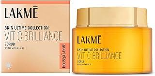 LAKMÉ 9To5 Vitamin C+ Scrub| Gentle Exfoliator | Removes Dirt & Impurities | Contains Licorice Extract & Walnut Shell Powder For Dry, Normal, Oily, Sensitive & Combination Skin| 50 G
