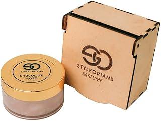 STYLEORIANS WITH DEVICE OF SO Chocolate rose solid perfume Long-Lasting Fragrance Balm Compact & Travel-Friendly Natural Ingredients Ideal for Gifting Me Women (50 GM)