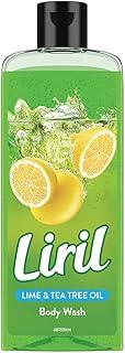 Liril Lemon & Tea Tree Body Wash, 250ml, Refreshing Liquid Shower Gel for Bathing for Men & Women, Refresh and Rejuvenate with Liril Body Wash
