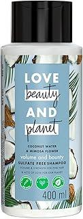 Love Beauty And Planet Coconut Water and Mimosa Flower Sulfate Free Volume and Bounty Shampoo|| No Parabens|| No Dyes|| 100% Organic Coconut Oil|| 400ml