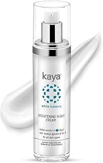 Kaya Bright Night Cream – Overnight Brightening & Tone Correction | 3% Azeloyl Diglycinate & Provitamin C | Dermatologist-Developed with 22 Years Expertise | 50 ml