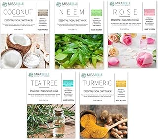 MIRABELLE COSMETICS KOREA Oily Skin Facial Sheet Mask Combo (Pack of 6)