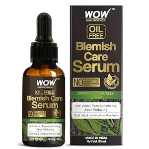 WOW Skin Science Blemish Care Serum - OIL FREE - Anti Acne, Spot Reducing - No Parabens, S