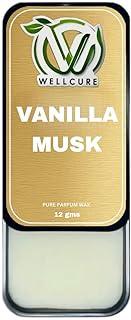 Wellcure vanilla musk solid perfume 12g | Long-Lasting Fragrance Balm for Women | Sweet & Warm | Travel-Size | Alcohol-Free | Perfume for All Genders (Pack Of 2))
