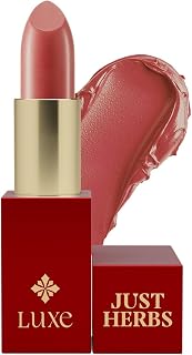 Just Herbs Luxe Satin Melt High Shine Lipstick | Luxury Makeup | Ayurvedic Formula | Long Lasting Shine | Ayurvedic Lipsti