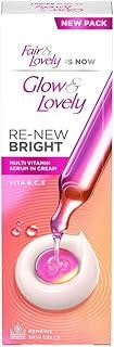 Glow & Lovely Renew Bright Multivitamin Serum in Cream | Vitamins B,C and E | Renews Skin cells |Bright and Healthy Skin | Clinically proven formula is dermatologically tested 110g
