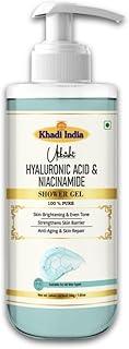 Utkrisht Khadi Hyaluronic & Niacinamide Body Wash Gel 300 ml | Hydrating, Brightening & Anti Aging | For Excess Oil & Breakouts | Body Wash Shower Gel For Women & Men | All Skin Types