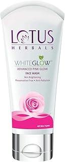 Lotus Herbals Whiteglow Advanced Pink Glow Brightening Face Wash | Skin Brightening | Sulphate Free | Anti-Pollution | For All Skin Types | 100g