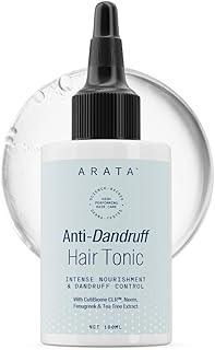 Arata Anti Dandruff Hair Tonic (100 ML) | With Neem, Fenugreek, Tea Tree Oil | Treats Dry, Itchy Flaky Scalp And Fights Dandruff | For All Hair Types