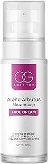 OG BEAUTY Science Alpha Arbutus Moisturizing Face Cream | With Goodness Of Vitamin C & Kojic Acid | For Pigmentation & Hydration | Makes Skin Luminous | For Men & Women | 50 ML