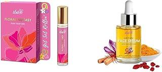 Iba Pure Perfume - Floral Fantasy 10 ml, Premium Long Lasting Fruity, Floral and Woody Fragrance for Women | Alcohol Free Ubtan Face Serum, 30ml with Turmeric, Saffron & Rosewater for Skin Brightening