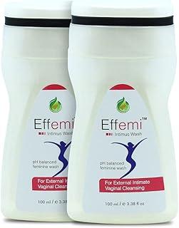 Effemi Feminine Hygiene Intimate Wash for Women, 200 ml - Pack of 2 | pH Balanced Formula | Reduces Bad Odors | Ensures Freshness & Cleanliness | Extract with chamomile and Witch hazel