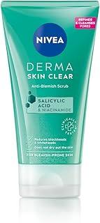 NIVEA Derma Skin Clear Anti-Blemish Scrub With Salicylic Acid & Niacinamide Reduces Blackheads