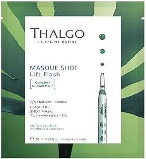 Thalgo Flash Lift Shot Mask - Rejuvenating Anti-Aging Sheet Mask for Visible Lifting and Firmer Skin - 20ml
