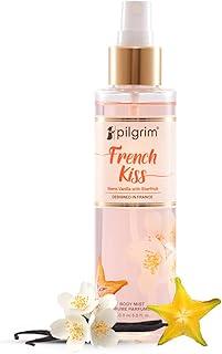 Pilgrim French Kiss Body Mist (Vanilla with starfruit)| Vanilla body mist for women long lasting| Sensual fragrance | Body spray| Romance perfume for women| Designed in France| 150 ml