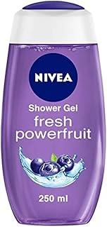NIVEA Fresh Power Fruit 250ml Body Wash| Shower Gel with Real Fruit Extracts| Pure Glycerin for Instant Soft & Summer Fresh Skin|Microplastic Free |Clean, Healthy & Moisturized Skin