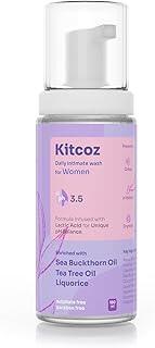 Kitcoz Intimate Hygiene Wash for Women (150ml) | Prevents Itching, Drying, Bad Odour & Fungal Infections | Natural pH Balance for Private Parts | Suitable for All Skin Types