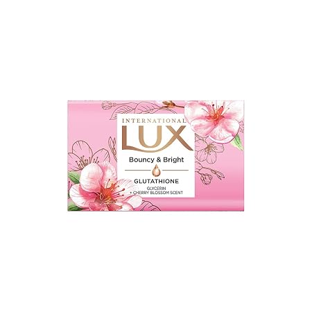 LUX International Bouncy & Bright Bathing Soap, 4 x 130g, LUXURIOUS BATHING EXPERIENCE, fo