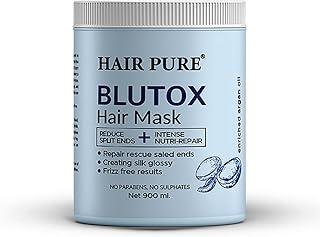 Hair Pure Blutox Hair Mask | Advanced Split End Repair & Intense Nutri-Repair Treatment | Strengthens, and Restores Dry, Damaged | Enriched with Proteins & Vitamins | Sulfate & Paraben Free – 900ml