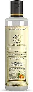 KHADI NATURAL Orange and Lemongrass Herbal Hair Conditioner, SLS and Paraben Free, 210 ml