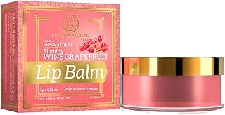Khadi Natural Wine Grapefruit Lip Balm with Beeswax and Shea Butter, 5g