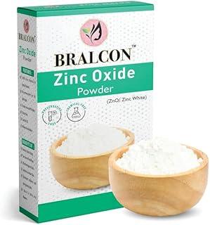 BRALCON Zinc Oxide non nano Powder - 100g | Zno/Zink White Powder for Face Pack, Skin Care | Original Powder|zno non nano particles|Zinc Oxide Powder Sunscreen Lotion|UVB Rays Protection