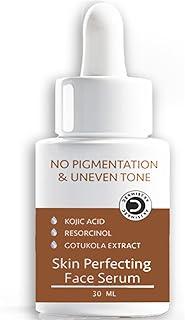 Dermistry 2% Kojic Acid Gotukola Resorcinol Face Serum for Pigmentation Dark Spot D De Tan Uneven Skin Tone Removal for Lightening Brightening Glowing Skin for Men Women Suits Dry Oily & All Skin 30ml