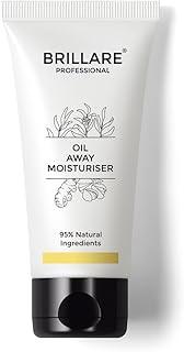 Brillare Professional Oil Away Natural Moisturiser With Tea Tree and Turmeric, For Oily Acne Prone Skin, (50 ML)