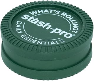 Stash-Pro Herb Grinder  Compact 2-Part Crusher with Magnetic Lid | Durable Plastic Build | Portable for Daily Essentials