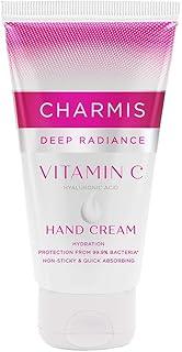 Deep Radiance Vitamin C Cream for Hands with Hyaluronic Acid, Protection from 99.9% Bacteria and Hydrated Hands, Non Sticky and Quick Absorbing, All Skin Types, 150g