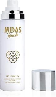 PAC Midas Touch Makeup Fixer Spray for face | Infused With Pearlescent Particles for a Glass Like Glow | Non- Sticky & Quick Drying | Hydrates & Prolongs Makeup Wear | 110ml