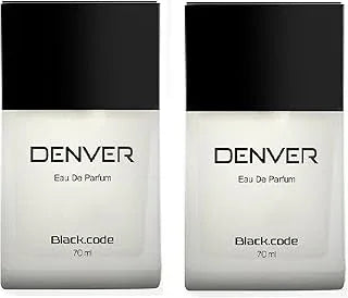 Denver Black Code Aerosol Perfume - 60 Ml Each (Pack Of 2) | Long Lasting Eau Da Parfum Scent For Men