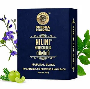 SHESHA AYURVEDA Nilini Hair Colour - Ayurvedic, No Ammonia, No Peroxide, No Perborates, No