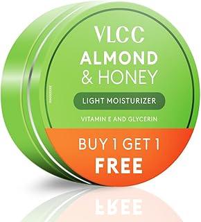 VLCC Almond and Honey Face Moisturizer – 200g + 200g Pack | Buy One Get One | Deep Hydration for Dry Skin, Non-Greasy Formula with Natural Ingredients for Soft and Smooth Skin