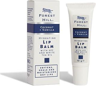 Forest Hill Lip Balm For Men, Infused With Coconut Oil, Avocado Butter & White Tea Oil With SPF 50, Protects From Chapped & Cracked Lips, Softens, Heals & Moisturizes Dry Lips, 10g