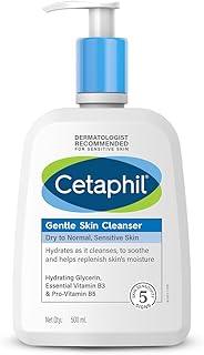 Cetaphil Paraben, Sulphate-Free Gentle Skin Hydrating Face Wash Cleanser with Niacinamide, Vitamin B5 for Dry, Normal Sensitive Skin - 500 ml