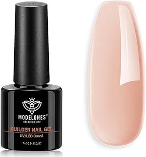 Modelones Builder Nail Gel, 8-in-1 Gel Builder 7ml from BELLE GAGA™ for Nails, Hard Gel Builder Nail Strengthener Extension Gel Nail Polish Rhinestone False Nail Tips Glue Gel in a Bottle, Gifts for Women (012)