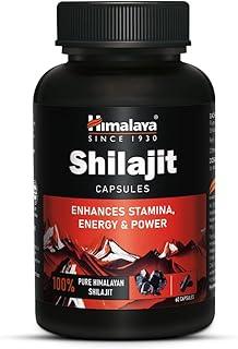 Himalaya Shilajit | 100% Pure Shilajit I 60 Capsules | Enhances Stamina, Energy, and Power | Supports Healthy Testosterone Levels