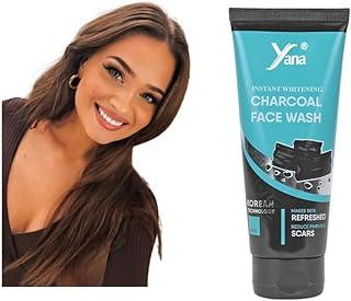 Yana Activated Charcoal Face Wash For Dirt Removal And Instant Brightening facewash With No paraben & Sulfate Free | Charcoal Facewash For Women