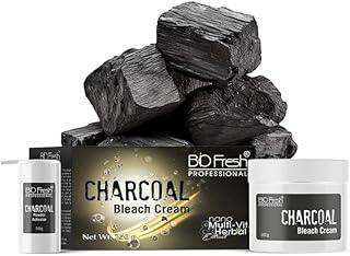 BIOFRESH HERBALS Charcoal Bleach Cream - 250gm Anti Acne & Pimples Beauty Facial Face Cream Anti-Pollution Skin Tan Removal Dark Spot Reduction Cream for Women’s