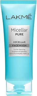 LAKMÉ Micellar Pure Facewash for Deep Pore Cleanse | Face Cleanser for Dirt, Oil and Makeup Removal | Cleansing Face Wash 100g